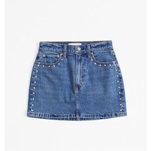 Abercrombie & Fitch Studded Denim Mini Skirt - Size 32